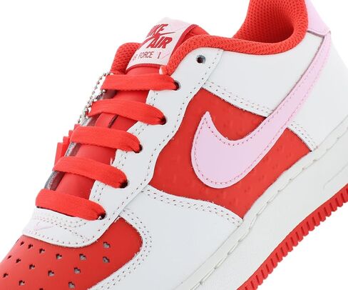 Nike Air Force 1 Big Kids' Shoes (HQ3249-043, Pure Platinum/Glacier Blue/Metallic Silver) in Saudi Arabia