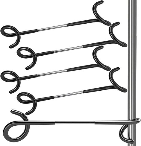 Ripeng 4 Packs Camping Lantern Hook Hangers 10 Inch Lantern Stand Outdoor Lighting Tent Pole Hooks, Double-Ended Winding Yard Bird Feeder Plant Tree Stand Hanger for Camping, Hunting, Hiking, Garden in Saudi Arabia