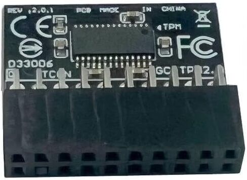 وحدة TPM 2.0 LPC 20Pin مع Infineon SLB9665 لـ ASUS X99-DELUXE، X99-H IPMI، X99-E-10G WS، مفتاح رأس ناقل آمن، TPM 2.0 (20pin-1)، مجموعة الشرائح: شريحة SLB9665 TPM in Saudi Arabia