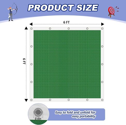 Syhood Archery Backstop Arrow Netting Backstop Target Block Heavy Duty Reinforced Archery Back Stop Reinforced Nets Accessories for Bow Backyard in Saudi Arabia
