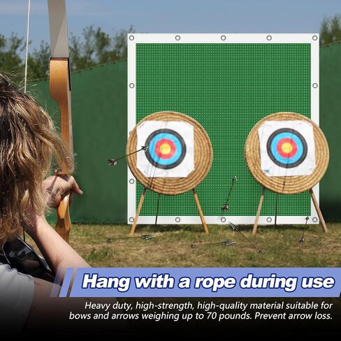 Syhood Archery Backstop Arrow Netting Backstop Target Block Heavy Duty Reinforced Archery Back Stop Reinforced Nets Accessories for Bow Backyard in Saudi Arabia