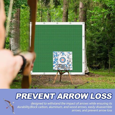 Syhood Archery Backstop Arrow Netting Backstop Target Block Heavy Duty Reinforced Archery Back Stop Reinforced Nets Accessories for Bow Backyard in Saudi Arabia