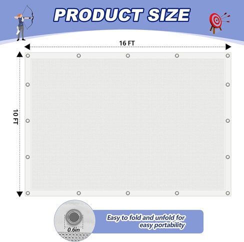 Syhood Archery Backstop Arrow Netting Backstop Target Block Heavy Duty Reinforced Archery Back Stop Reinforced Nets Accessories for Bow Backyard in Saudi Arabia