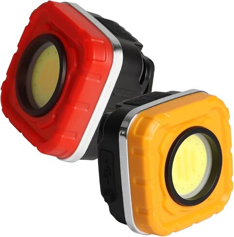 LED Headlamp Rechargeable COB Flashlight 2-Pack, Red and Yellow, 1000 Lumens Ultra Light, 8 Lighting Modes, Waterproof, Magnetic Working Light, Outdoor Camping Running Hiking in Saudi Arabia