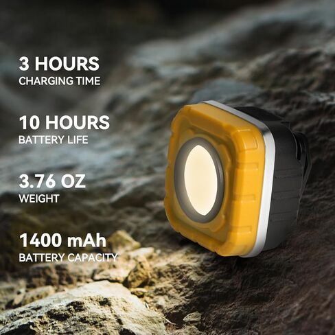 LED Headlamp Rechargeable COB Flashlight 2-Pack, Red and Yellow, 1000 Lumens Ultra Light, 8 Lighting Modes, Waterproof, Magnetic Working Light, Outdoor Camping Running Hiking in Saudi Arabia