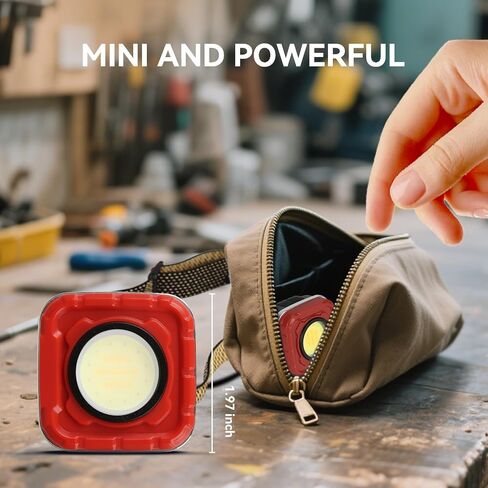 LED Headlamp Rechargeable COB Flashlight 2-Pack, Red and Yellow, 1000 Lumens Ultra Light, 8 Lighting Modes, Waterproof, Magnetic Working Light, Outdoor Camping Running Hiking in Saudi Arabia