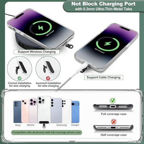 Phone Lanyard Crossbody, Adjustable Cell Phone Lanyard Neck Strap for All Phones, Universal Skin Friendly Phone Strap Crossbody for Women and Men in Saudi Arabia