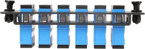 12 Fibers OS2 Single Mode 9/125μm, Fiber Adapter Panel Enclosure, 6 x SC UPC Duplex (Blue) Ports, Compatible Fiber Patch Panel Compatible for 1.25G/10GB OS1-2/OM1-3 Networks in Saudi Arabia