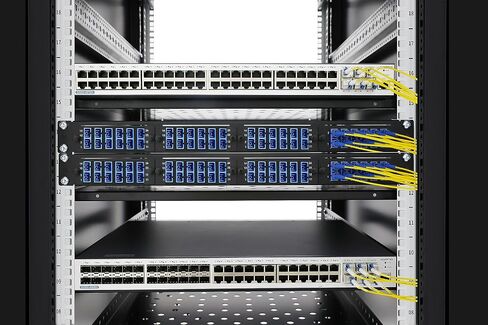 12 Fibers OS2 Single Mode 9/125μm, Fiber Adapter Panel Enclosure, 6 x SC UPC Duplex (Blue) Ports, Compatible Fiber Patch Panel Compatible for 1.25G/10GB OS1-2/OM1-3 Networks in Saudi Arabia