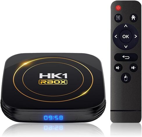 Android TV Box 4GB RAM 32GB ROM، Smart TV Box H618 Chipset، 4K، HDR10+، Wi-Fi 2.4/5.8 جيجا هرتز، Bluetooth 4.0، USB 2.0/3.0 100M Ethernet Android 12.0 in Kuwait