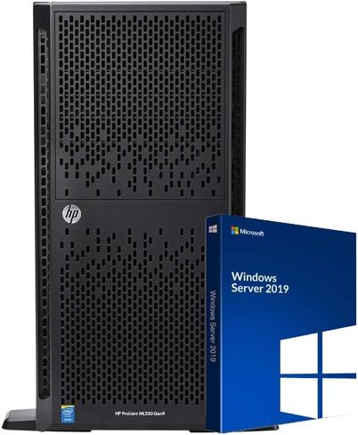 HP ProLiant ML350 G9 Tower Server مع نظام التشغيل، 2 x Intel 10-Core CPUs، 256GB DDR4 RAM، 8TB SSDs، RAID (متجدد) in Saudi Arabia