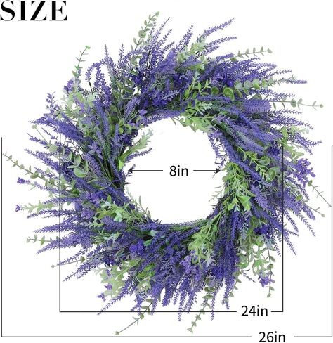 Wreath for Front Door,24-26 Inch Large Faux Wreath with Bow Christmas Wreathe Indoor Outdoor Artificial Decorative for Winter-to-Spring Season in Saudi Arabia