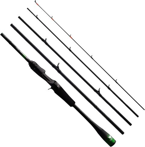 PURELURE Zero Ultralight Fishing Rod رأس صلب، 40 طن من ألياف الكربون للغزل والصب قضيب 2 أو 5 قطع، عمل سريع/سريع جدًا، مقبض كربون كامل من قطعة واحدة ومقعد بكرة، دليل Fuji Alconite in Kuwait