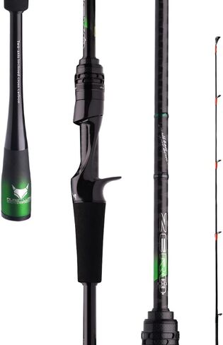PURELURE Zero Ultralight Fishing Rod رأس صلب، 40 طن من ألياف الكربون للغزل والصب قضيب 2 أو 5 قطع، عمل سريع/سريع جدًا، مقبض كربون كامل من قطعة واحدة ومقعد بكرة، دليل Fuji Alconite in Kuwait