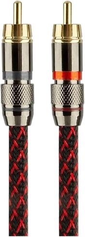 1 Pair R/CA Cable 2 to Interconnect Cables HiFi Stereo 4N OFC Male for Amplifier DAC TV Car(3m) in Saudi Arabia