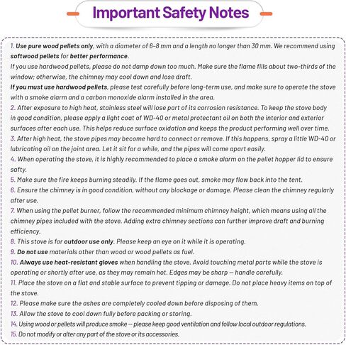 موقد تخييم خارجي مع فرن، موقد خيمة متعدد الوقود متوافق مع الخشب أو الكريات، موقد محمول مع أنابيب مدخنة للاستخدام الخارجي فقط (الموديل: GreenStovehori 5 Max) in Kuwait