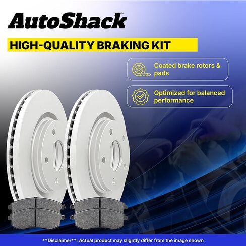 Autoshack Front Brake Kit Replacement for GMC Acadia Limited Saturn Outlook 2009-2017 Chevrolet Traverse 2008-2017 Buick Enclave Disc Brake Rotor with Ceramic Brake Pad 12.8" (325.0 mm) SCD1169-R65152 in Saudi Arabia