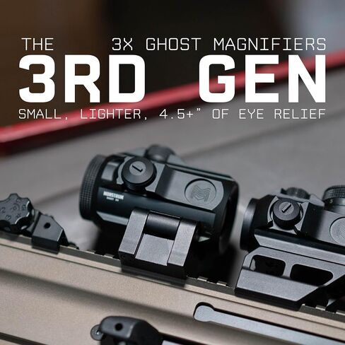 Monstrum Ghost G3 3X Micro Magnifier with Flip-to-Side Mount in Saudi Arabia