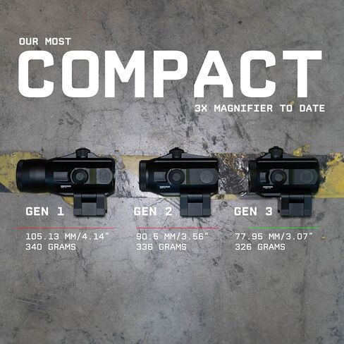 Monstrum Ghost G3 3X Micro Magnifier with Flip-to-Side Mount in Saudi Arabia