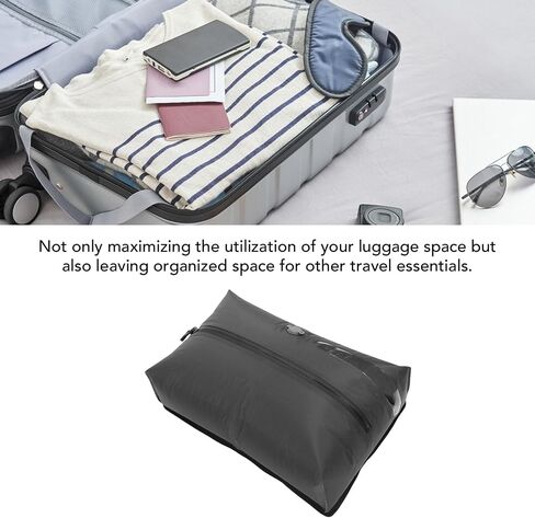 AUNMAS Vacuum Compression Bag 17L Travel Space Saving Suitcases with Quick Air Release Valve for Business Trips, Camping and Outdoor Activities, Made from Strong 70D TPU (Without Window) in Saudi Arabia