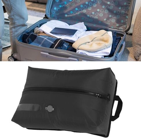 AUNMAS Vacuum Compression Bag 17L Travel Space Saving Suitcases with Quick Air Release Valve for Business Trips, Camping and Outdoor Activities, Made from Strong 70D TPU (Without Window) in Saudi Arabia