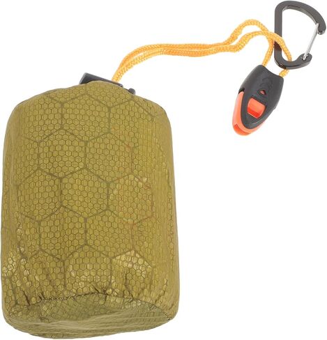 BESPORTBLE PE Aluminum Emergency Sleeping Bag with Whistle Portable Storage Sack for Camping and Hiking Multi-Use Thermal Survival Bag Compression Stuff Sack for Adults in Saudi Arabia