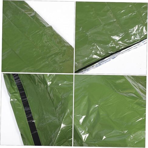 BESPORTBLE PE Aluminum Emergency Sleeping Bag with Whistle Portable Storage Sack for Camping and Hiking Multi-Use Thermal Survival Bag Compression Stuff Sack for Adults in Saudi Arabia