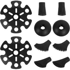 Trekking Pole Rubber Tips Replacement Protectors,Hiking Pole Tips Accessories for Most Standard Pole Canes,Walking Stick Tips Rubber,All Season Universal-10 Packs in Saudi Arabia