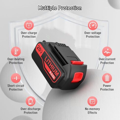 BATTOOL Upgraded 7500mAh 20V LBXR20 Replacement Battery for Black and Decker 20V Lithium Battery LB20 LBX20 LBXR2020-OPE LBXR20B-2 LBX4020 in Kuwait