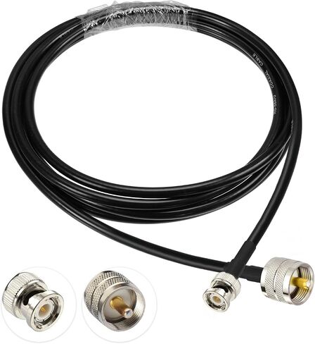 Superbat BNC Male to SO239 RG58 Cable,UHF Female Jack to BNC Male Plug Adapter Jumper Cable for VHF Radio Mobile to Base Antenna scanners,12 Inch,2 Pcs in Saudi Arabia