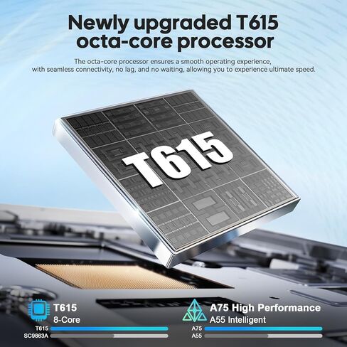 جهاز لوحي Android 15 مع لوحة مفاتيح، جهاز لوحي 11 بوصة مع ذاكرة وصول عشوائي سعتها 24 جيجابايت + ذاكرة تخزين داخلية 128 جيجابايت (توسيع 2 تيرابايت)، بطارية 8000 مللي أمبير في الساعة، شبكة WiFi 2.4 جيجا/5 جيجا، كاميرا مزدوجة 5 ميجابكسل + 13 ميجابكسل، Widevi in Kuwait