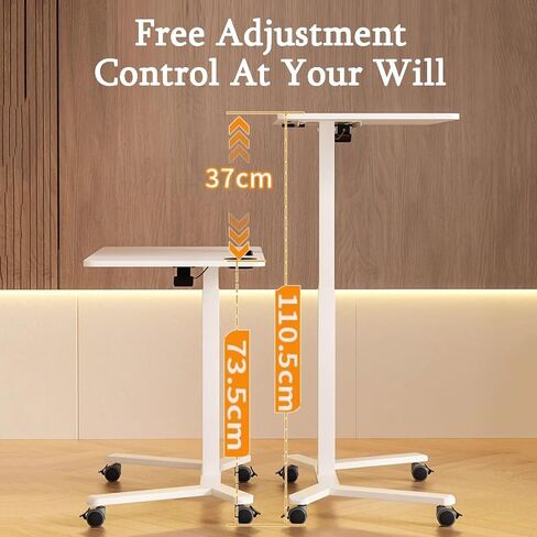 Laptop Floor Stand,Portable Mobile Computer Desk,Adjustable Floor-Standing Reading Bookshelf,for Home Outdoor Office in Saudi Arabia