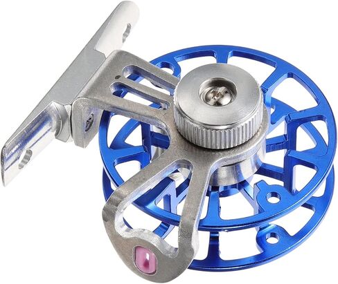 Aluminium Alloy Fly Fishing Reel Front Wheel for Outdoor Fishing Gear Right Hand Blue Casting Pole Accessory Durable Metal Design for River and Lake Anglers in Saudi Arabia