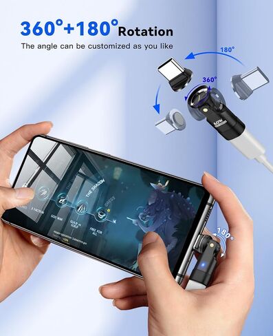 محول TiMOVO المغناطيسي لايتنينج إلى USB C، شحن سريع ونقل البيانات، زاوية قائمة 90 درجة USB-C ذكر إلى محول أنثى الإضاءة لهاتف iPhone 16، MacBook Pro/iPad، الكمبيوتر اللوحي، الكمبيوتر المحمول، رمادي in Saudi Arabia
