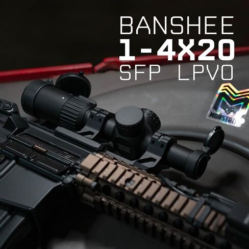 Monstrum Banshee 1-4x20 LPVO Rifle Scope with Offset Scope Mount in Saudi Arabia