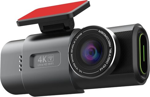 كاميرا eCam 2 في 1 مزدوجة مع رؤية ليلية بالأشعة تحت الحمراء وقابس سيارة - دقة Full HD 4K UHD أمامية وخلفية، حلقة فيديو، سهلة التركيب، بطاقة SD تصل سعتها إلى 128 جيجابايت (غير متضمنة) in Saudi Arabia