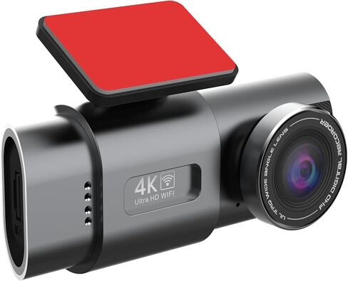 كاميرا eCam 2 في 1 مزدوجة مع رؤية ليلية بالأشعة تحت الحمراء وقابس سيارة - دقة Full HD 4K UHD أمامية وخلفية، حلقة فيديو، سهلة التركيب، بطاقة SD تصل سعتها إلى 128 جيجابايت (غير متضمنة) in Saudi Arabia
