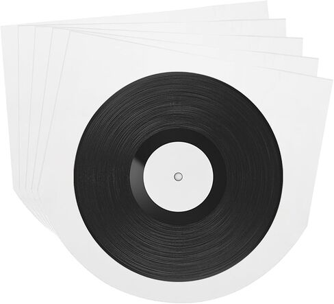 25 Pcs Vinyl Outer Sleeves, Clear Vinyl Record Sleeves 10.2" x 10.2" Vinyl Record Protector Covers for 10" Single LP Storage Collections in Saudi Arabia