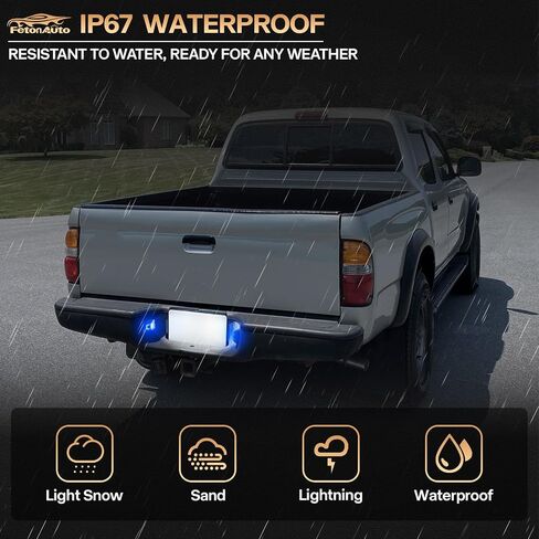 LED لوحة LED LIDE LIGHT TAG LAMP ASSEMBLY TOYOTA TACOMA 1995 1996 1997 1998 1999 2000 2001 2002 2003 2004 Pickup Truck ، مع إصدار ALD OLED NEON Tube Erge ، 2PCS in Kuwait