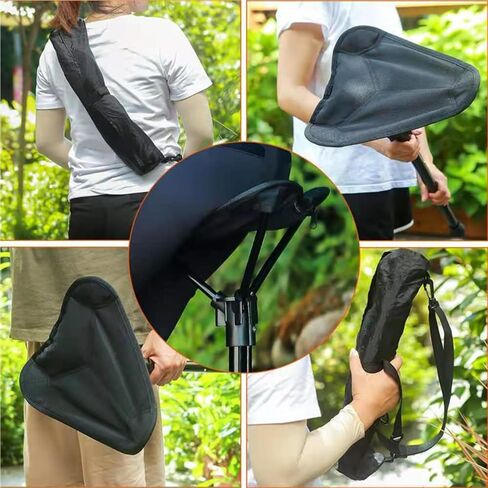 Portable Folding Stool, One-Leg Adjustable Chair for Camping & Fishing - Lightweight Collapsible Cane with Seat, Ultra-Compact Travel Stool for Hiking, Shopping, Outdoor Activities (Single leg) in Saudi Arabia
