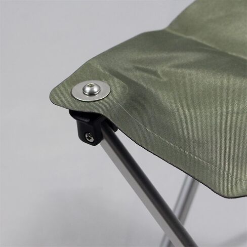 Aluminum Alloy Collapsible Square Stool, Folding Chair for Camping, Portable Folding Stool, Outdoor Collapsible Chairs, Dark Green in Saudi Arabia