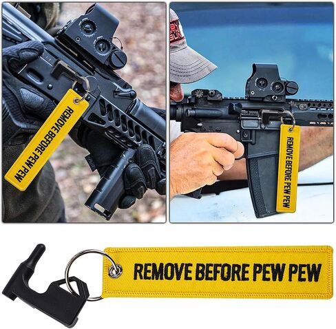 2 حزمة من أعلام أمان الغرفة العالمية للبنادق والمسدسات والبنادق مع علامات ملونة زاهية وسلسلة مفاتيح مطرزة حمراء وعلامات للغرفة الفارغة in Kuwait