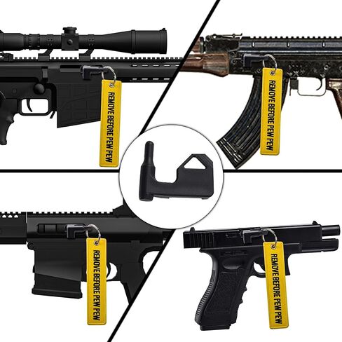 2 حزمة من أعلام أمان الغرفة العالمية للبنادق والمسدسات والبنادق مع علامات ملونة زاهية وسلسلة مفاتيح مطرزة حمراء وعلامات للغرفة الفارغة in Kuwait