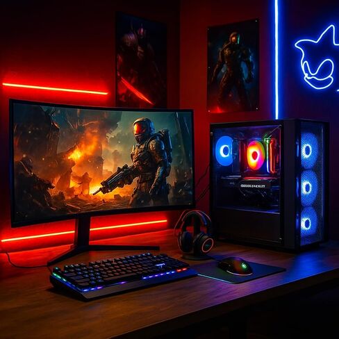 Hachiman Ronin Gaming PC Desktop AMD Ryzen 7 7800X3D | Radeon RX 9070XT | 1TB NVMe SSD 32GB DDR5 RAM - Windows 11 in Saudi Arabia