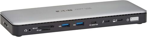 Eaton Tripp Lite Series MTB4-DOCK01A Thunderbolt 4 Dock Laptop Docking Station Dual Monitor, HDMI 8K 60Hz or 4K 144Hz - Audio, SD Card, 2X USB-C (1x TB 4), 4X USB-A, 2.5 Gb Ethernet, 96W PD Charging in Saudi Arabia