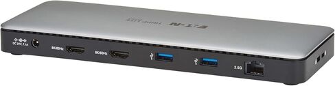 Eaton Tripp Lite Series MTB4-DOCK01A Thunderbolt 4 Dock Laptop Docking Station Dual Monitor, HDMI 8K 60Hz or 4K 144Hz - Audio, SD Card, 2X USB-C (1x TB 4), 4X USB-A, 2.5 Gb Ethernet, 96W PD Charging in Saudi Arabia