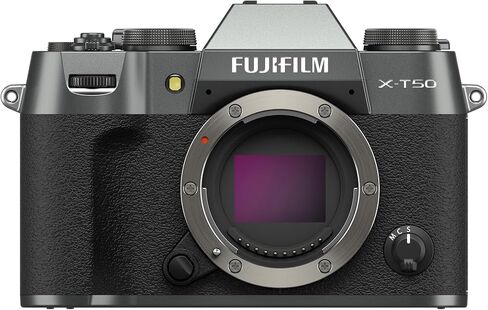 هيكل الكاميرا الرقمية بدون مرآة FUJIFILM X-T50 - فضي فحمي in Saudi Arabia