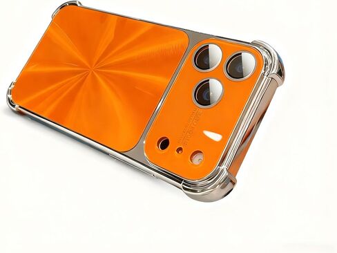 CD-Texture Case Cover for iPhone, Quad-Corner Drop-Proof & Full Camera Protection (Orange,iPhone 17ProMax) in Saudi Arabia