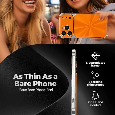 CD-Texture Case Cover for iPhone, Quad-Corner Drop-Proof & Full Camera Protection (Orange,iPhone 17ProMax) in Saudi Arabia
