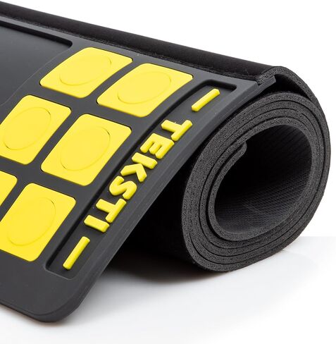 بساط تنظيف المسدس من Teksti SL-CK-003 - بساط منضدة كبير مقاس 49 × 16 بوصة مع صينية تنظيم الوسادة المغناطيسية ومجموعة تنظيف عالمية للبنادق in Kuwait